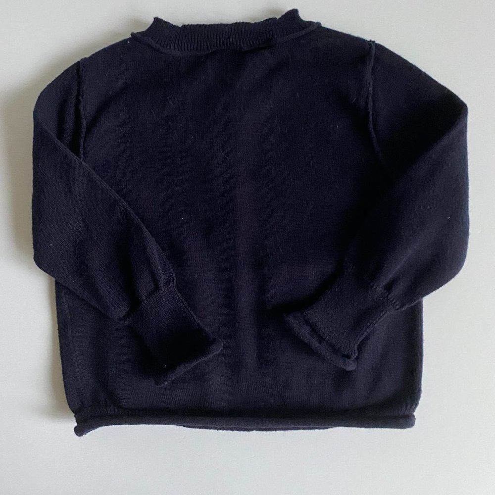 OshKosh B'Gosh Navy Blue Baby Girl 18 Months Hi-Low Cardigan Sweater - Picture 4 of 7